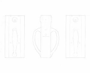 Drafted Door Handle